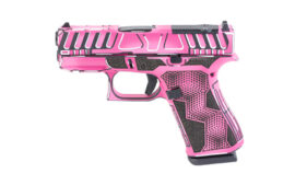 GLOCK 43X M.O.S., 9MM, 3.41" Barrel, Custom Pink Anime Cerakote Finish by Shark Coast Tactical