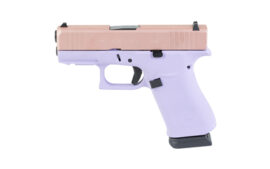 GLOCK 43X, 9MM, 3.41" Barrel, Custom Lavender Luxe Cerakote Finish by Skydas, 15 Rounds