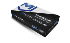 Maxim Defense Industries SBA Short Barrel Ammunition, 8.6 Blackout, 285 Grain, 20 Round Box