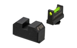 Night Fision Optics Ready Fiber Optic Sights, Green Fiber Optic Front Sight, Black Rear Sight