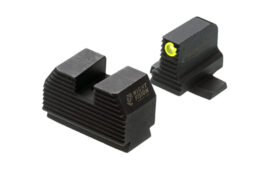 Night Fision Optics Ready Stealth Series Sights, Black Rear Sight, .315"-.302" Blade Height, Black