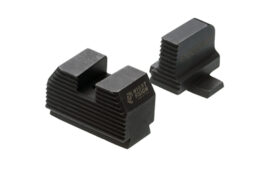 Night Fision Optics Ready Stealth Series Sights, Black Front and Rear Sight, .315"-.302" Blade Height, Black