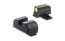 Night Fision Optics Ready Stealth Series Sights, Black Rear Sight, Black