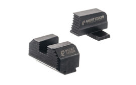 Night Fision Optics Ready Stealth Series Sights, Black Front and Rear Sights, Black