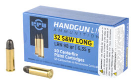 Prvi Partizan Pistol, 32 S&W Long, 98 Grain, Lead Round Nose, 50 Round Box