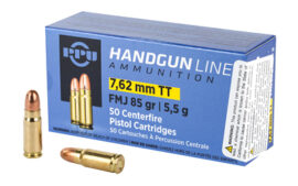 Prvi Partizan Pistol, 7.62x25 Tokarev, 85 Grain, 50 Round Box