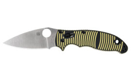 Spyderco Manix 2 Salt, Folding Knife, 3.37" Drop Point Blade, 8" Overall Length, Silver