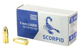 STV Technology Scorpio Ammo, 9MM, 124 Grain, 50 Round Box