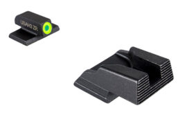 AmeriGlo Protector Sight Set, Black Serrated Rear