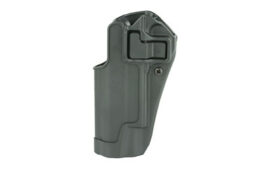 BLACKHAWK CQC SERPA Holster With Belt and Paddle Attachment, Left Hand, Black, BH Bl/pdl Govt
