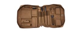 Daniel Defense DDM4 armorer's tool kit, case opened showing contents