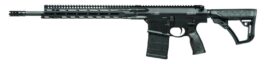 Daniel Defense DD5 V4 rifle in black with 18 inch S2W barrel and GRIP-N-RIP charging handle, right side view