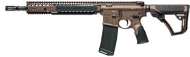 Daniel Defense DDM4 M4A1 rifle in Mil-Spec+ brown with 14.5 inch barrel and RIS II rail system, right side view
