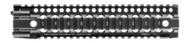 Daniel Defense DDM4 Rail 10.0 one-piece quad rail in black, side view
