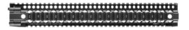 Daniel Defense DDM4 Rail 15.0 one-piece quad rail in black, side view