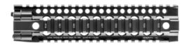 Daniel Defense DDM4 Rail 9.0 one-piece quad rail in black, side view