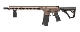 Daniel Defense DDM4 V7 Rifle, 5.56 NATO, 16 inch barrel, FDE, California Compliant, right side view