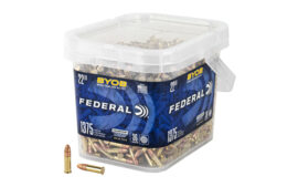 Federal BYOB, Rimfire Bucket, 36 Grain, Copper Plated Hollow Point, 375 Rounds Per Bucket