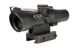 Trijicon Compact ACOG 2X20, 2x Magnification, Red 115/147 Grain 9mm PCC RTR Reticle, Black
