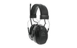 Walker's Joblink Digital AM/FM Radio Ear Muff, Built-in Radio, Black