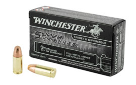 Winchester Ammunition Super Suppressed, 9MM, 147 Grain, 50 Round Box