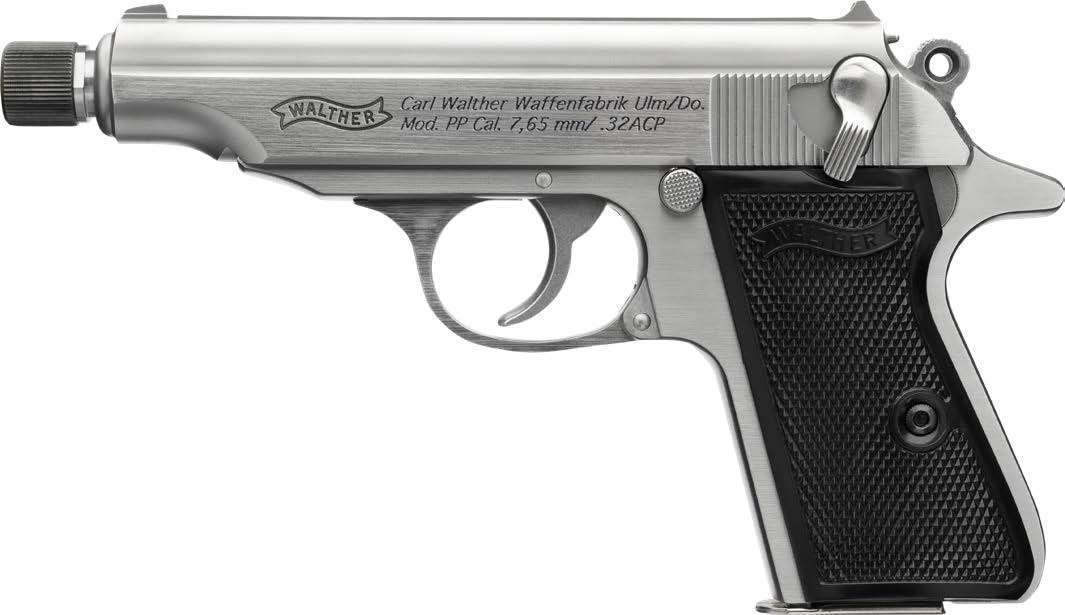 Walther Pp Sd .32 ACP Pistol, 3.9" Barrel, Matte, 8-Round, 4796062