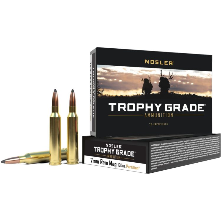 Nosler Trophy Grade Partition 7mm Rem Mag 160 gr Ammo, 20 Rounds