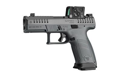 CZ P-10 C Ported COA Elite, 9MM, 4" Ported Barrel, Black Slide, Gray Frame, (1) 19 Round, (1) 17 Round