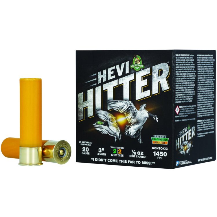 HEVI-Shot HEVI-Hitter 20 Gauge 3" 2 gr Tungsten Ammo, 25 Rounds