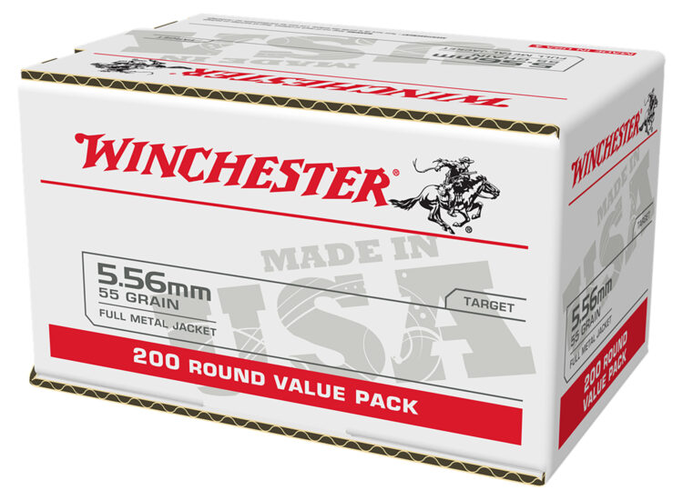 Winchester Repeating Arms M193 Full Metal Jacket 5.56 NATO, 200 Rounds